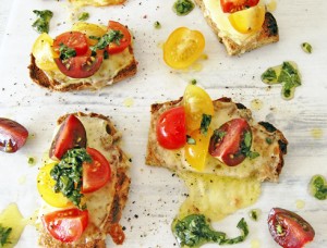 Grain free caprese crostini