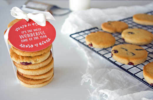 Festive Gifts With Heart: Gluten Free Paleo Spiced Almond and Cranberry Cookies