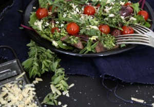 Balsamic Glazed Kangaroo Salad