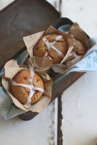 Gluten Free Hot Cross Buffins ~ The Luminous Kitchen