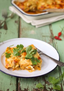 Red Thai Chicken Lasagne ~ The Luminous Kitchen