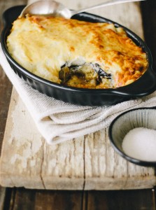 Moussaka with Healthy Cauliflower Bechamel Sauce ~ The Luminous Kitchen. Gluten Free