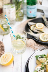 Thyme, Lemon and Basil Vodka Mojito ~ The Luminous Kitchen