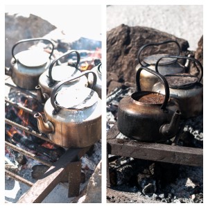 Rustic beach coffee