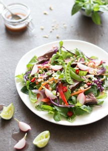 Thai Beef Salad with Tangy Tamarind Dressing // The Luminous Kitchen