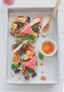 Za'atar Chicken, Haloumi and Watermelon Salad // The Luminous Kitchen