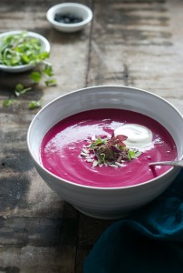 Behind the Scenes of a Food Shoot : Beetroot Soup