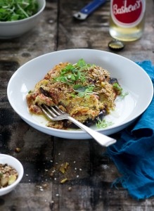 Eggplant Parma with Cauliflower Cheese
