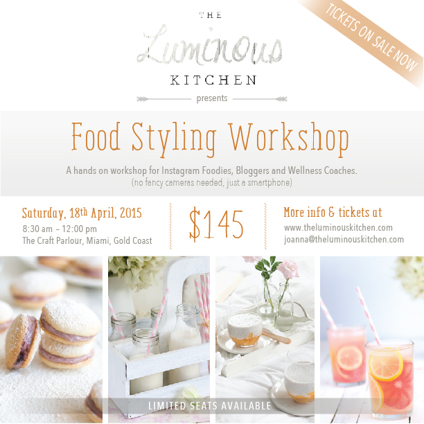 The Luminous Kitchen Food Styling Workshop for iPhone Photographers