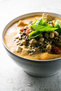 Red Thai Lentil and Chickpea Curry