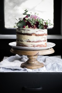 Almond and Spelt Cake with Rose Water Buttercream Icing || The Luminous Kitchen