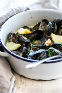 Black Atlantic Mussels in White Wine || The Luminous Kitchen